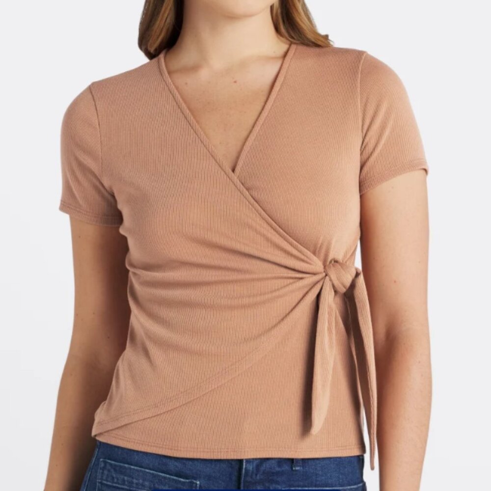 NWT Gilli Side Wrap Knit Top XXL
